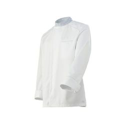 Veste Mixte COOKSPIRIT 2SL Blanc liser&eacute; Blanc