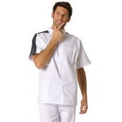 Tunique MC Steeve Blanc/ Charbon