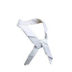 Tour de cou coton blanc