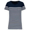T-shirt femme Marini�re bio K3034 NAVY/WHITE STRIPES