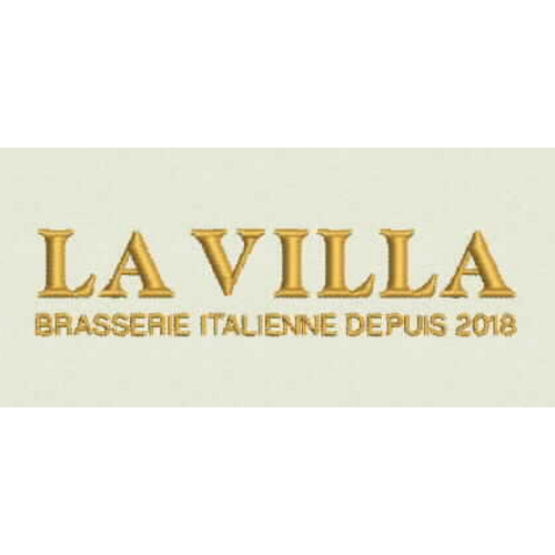 BRODERIE COEUR "LA VILLA"