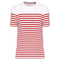 T-shirt Marini&egrave;re bio K3033 NAVY/WHITE STRIPES Voiron