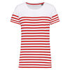 T-shirt femme Marini�re bio K3034 NAVY/WHITE STRIPES